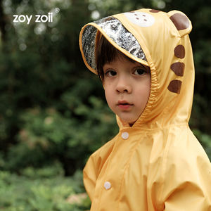 Imperméable pour enfants Zoyzoii, série animaux, 100% polyester, imperméable, imprimé, <span class=keywords><strong>veste</strong></span> de <span class=keywords><strong>pluie</strong></span> pour enfants, <span class=keywords><strong>veste</strong></span> de <span class=keywords><strong>pluie</strong></span> pour filles, vêtements d'extérieur - Product Image 5