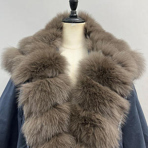 Jancoco Nuova Giacca Piumino Imbottita Invernale Calda da <span class=keywords><strong>Donna</strong></span> alla Moda <span class=keywords><strong>Cappotto</strong></span> Personalizzato in Piuma d'Oca <span class=keywords><strong>con</strong></span> Collo in Vera <span class=keywords><strong>Pelliccia</strong></span> Rimovibile - Product Image 4