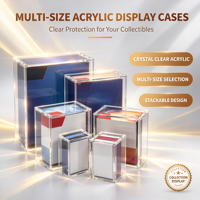 Boîte de présentation en acrylique UV pour cartes de jeu TCG ETB SPC UPC, lot de 151 boosters, avec couvercle magnétique, boîtes de boosters en acrylique