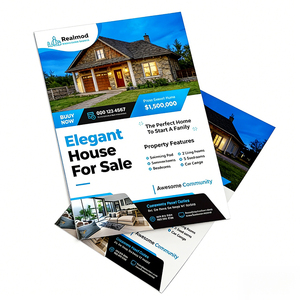 Promotional Brochure Book Magazine Custom Designed Double-Sided <strong>Printed</strong> <strong>Restaurant</strong> Menu Leaflet Advertising Poster Folded <strong>Flyer</strong> - Product Image 1