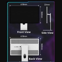 Moniteur de jeu LCD miroir IPS 4K 144Hz 27 pouces P27D flambant neuf, 3840x2160, ultra-fin, sans écran tactile, 99% SRGB, temps de réponse de 5 ms