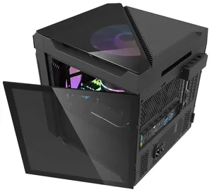High Quality Gaming Computer Case With RGB Fans Tempered Glass Open Desktop Gaming PC Case