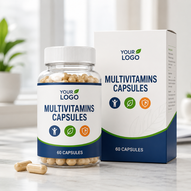 OEM/ODE Private Label Manufacturer Supply Multivitamin Capsule Dietary Supplement for Daily Vitamin Support