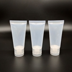 Wholesale Clear Plastic Tube 50ml Cosmetic Tube Packaging With Transparent Cap
