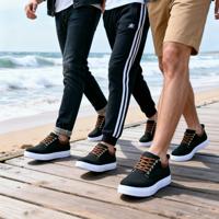 Nouvelles Chaussures Décontractées en Toile pour Hommes 2025 – Respirantes et Souples, Grandes Tailles 45, 46, 47, 48 pour l'Été, avec Semelle Intérieure en Caoutchouc Imperméable