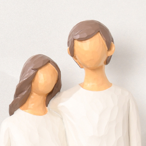 Statuetta in Resina <span class=keywords><strong>di</strong></span> Famiglia Calda e Felice, Decorazione Commemorativa per la Casa, Regalo Sentimentale per Genitori - Product Image 4