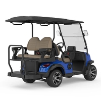 Voiturette de golf électrique 4 places Borcart Factory OEM personnalisée, à conduite fluide, pour parcours de golf, complexe hôtelier, parc et tourisme