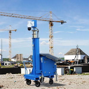 Nieuwe Aanwinst Ecosight ES2P-Mini 2*100W Zonnepaneel Handmatig Kantelbaar CCTV <span class=keywords><strong>Trolley</strong></span> Bewakingsmast 15ft Mast IP65 Waterdicht 1*200Ah - Product Image 2