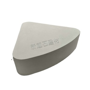 ม้านั่ง UHPC รูปสามเหลี่ยม New Magic Stone สำหรับพื้นที่กลางแจ้ง สีขาว เทา เหลือง ปรับแต่งได้ - Product Image 5