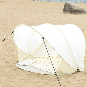 Tente de plage portable à ouverture facile en un clic pour le camping, tente de plage en toile - Product Image 3