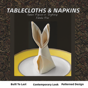 Stock Modern <b>Disposable</b> Printed Crocheted 100% Cotton <b>Tablecloths</b> and Napkins for Restaurant and Home Use - Product Image 2