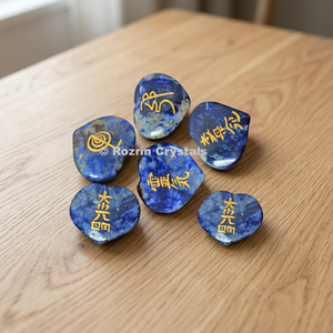 Sodalite Heart Shape <b>Chakra</b> Reiki <b>Set</b> | Wholesaler of <b>Chakra</b> reiki stone <b>set</b> - Product Image 4