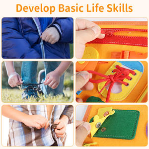 2026 En gros Tableau d'activités Montessori en <span class=keywords><strong>feutre</strong></span> pour bébés et tout-petits, éducatif et ludique - Product Image 3