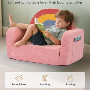 Giving Tree <b>Kids</b> <b>Sofa</b> Bed Foldable Pink 3 Tier Nap Chair For Children Age 3 And Above - Product Image 2