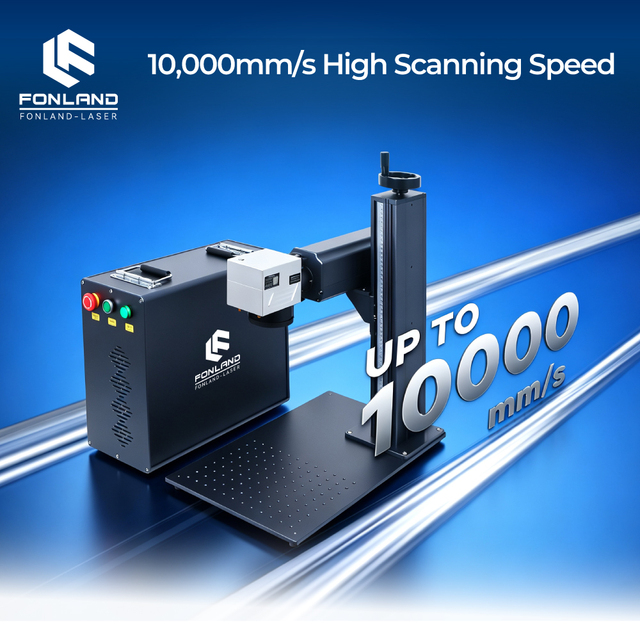 New 20W 30W 60W 100W JPT MOPA M7 Fiber Laser Marking Machine for Color Steel with AI/DWG/DST Support Air-Cooled