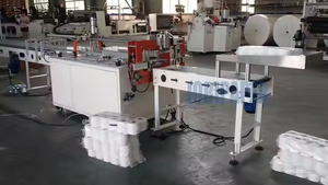 Hoàn toàn tự động giấy vệ sinh cuộn dây chuyền sản xuất tua cắt Gói máy đóng gói với PLC thành phần cốt lõi - Product Image 2