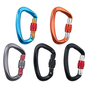 屋外スナップ<span class=keywords><strong>Carabiner</strong></span>フッククライミング,カラビナクリップクライミングアルミバックル - Product Image 4