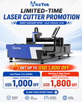 Machine de découpe laser à fibre automatique Acctek 1500W 2000W 3000W 6000W pour métal avec contrôle CNC et haute vitesse