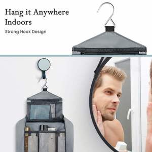 Kit de Almacenamiento de Viaje para Hombre, Bolsa de Aseo de Gran Capacidad, Ecológica, con Cierre, Impermeable, Expandible, Organizador de Ducha - Product Image 6