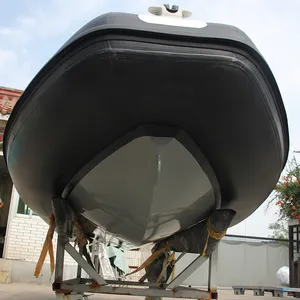 Hypalon deep v-barcos inflables, yate de lujo, pesca, costilla de aluminio, 12 pies, 380