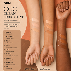 Crema Idratante Correttiva Colorata OEM CCC SPF30 con Vitamina C ad Ampio Spettro, Leggera e Coprente - Product Image 2