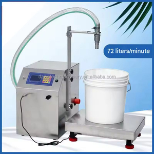 Macchina Riempitrice Elettrica Semiautomatica ad Alta Velocità e Grande Volume per Bevande Liquide con Pesatura Quantitativa - Product Image 2