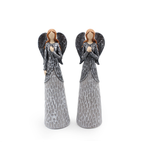 Nuevo polyresin decoración de productos negro sexy chica rezando resina Ángel del infierno - Product Image 1