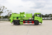 Dongfeng 10 CBM camion à ordures de cuisine camion de collecte des déchets de cuisine chargeur arrière camion à déchets alimentaires en vente