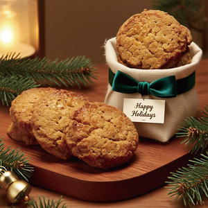 Fabbrica diretta di noci biscotto all'ingrosso novità di natale Dessert Snack cottura <span class=keywords><strong>biscotti</strong></span> fatti a mano per la condivisione del partito - Product Image 3