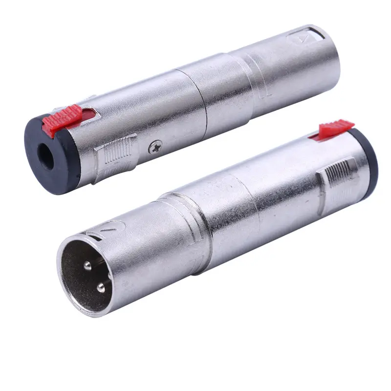 3 pin XLR Male to 1/4" 6.3 / 6.5 mm Mono Female AUX Jack Microphone Audio Zinc Alloy Adapter Mic Speaker Converter 65 635 plug