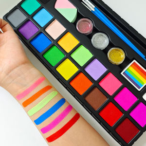 Kits de fournitures de peinture corporelle amusants et festifs pour enfants et adultes pour la peinture de visage de fête - Product Image 2