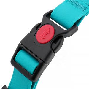 고품질 애완 동물 용품 PVC Martingale 가죽 스타일 개 칼라 강한 버클 - Product Image 5