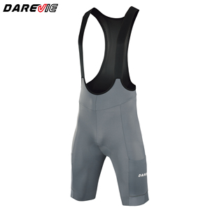กางเกงปั่นจักรยาน Darevie รุ่น Custom Road Bike สำหรับผู้ชาย สีดำ พร้อมกระเป๋า รุ่น MTB Bib Shorts สำหรับแข่งขัน  Ropa Ciclismo Gravel HP Pad Bib Shorts - Product Image 2