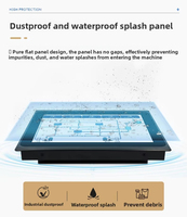 Écran tactile industriel IPS intégré de 11,6/13,3/15,6/19/21,5 pouces, moniteur LCD avec montage USB VESA, écran tactile capacitif pur