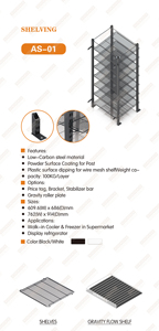 Refrigerador de congelador que calienta los estantes del marco de la puerta de vidrio low-e usados para caminar en la habitación más fresca y el escaparate de exhibición - Product Image 4