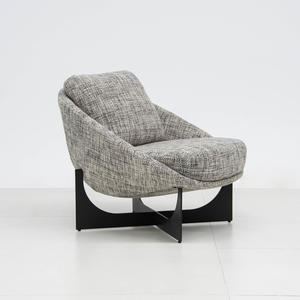 Lounge <b>Chair</b> <b>Small</b> Swivel Armchair for Lounge and Dining Areas Fabric Round Single Visitor Waiting Armchair Living Room <b>Chairs</b> - Product Image 2