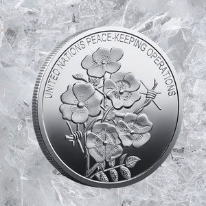 Moneta Commemorativa della Pace Mondiale, Stile ONU, Medaglia Commemorativa Personalizzabile e Disponibile, Direttamente dalla Fabbrica - Product Image 2