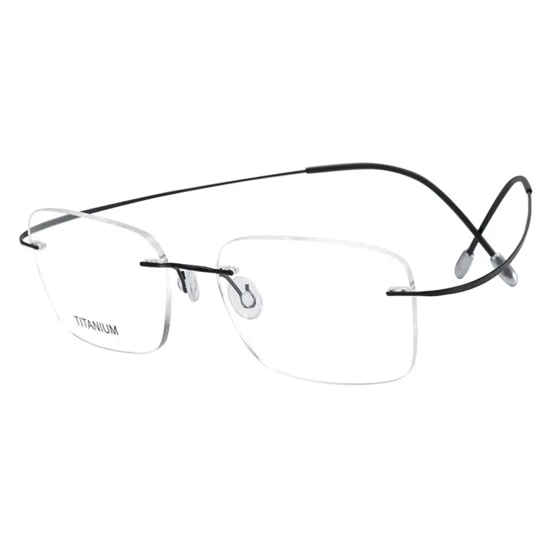 Ultralichte Pure Titanium Frames Bril, Mannen Titanium Randloze Bril, 2021 Hoge Kwaliteit Nieuw Ontwerp Mannen Titanium Brillen