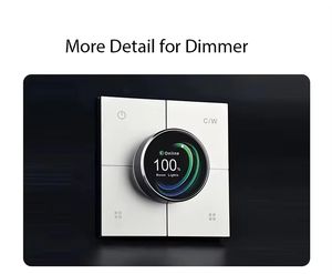 Interruptor de Pared Inteligente AICITY 2025, 86x86mm, Tuya/Life, Inalámbrico, con Pantalla Táctil y Perilla de Atenuación, Control Remoto por Aplicación, Compatible con Alexa y Google Home - Product Image 5