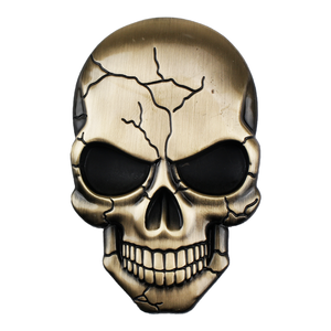 Huy hiệu kim loại tùy chỉnh, Logo xe máy, Nhãn dán xe hơi, Đồ trang trí cá nhân hóa hình đầu lâu quỷ - Product Image 5