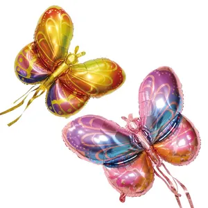 BONA nouvelle feuille d'hélium ailes de papillon fête publicité dessin animé enfants jouets ballons en gros