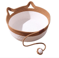 Lit pour chat et chien toutes saisons, nid de sommeil en coton tissé pour animaux de compagnie, résistant à l'usure et aux griffures, sans perte de poils, tapis-lit pour animaux