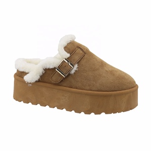 YL609 Pantofole Invernali da <span class=keywords><strong>Donna</strong></span> di Alta Qualità, <span class=keywords><strong>Marroni</strong></span>, alla Moda, con Suola Spessa Antiscivolo, Termiche e Calde per Interni - Product Image 1