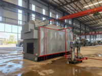 Chaudière à vapeur industrielle à grille horizontale fixe pour biomasse, machine à briquettes, chaudière à bois DZH
