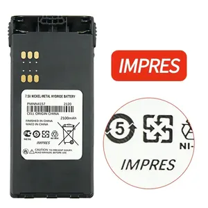 Atacado Bateria PMNN4157, Bateria recarregável de alta qualidade 2100mAH PMNN4157 IMPRES para GP328 GP338 PTX760 PTX700 MTX8250