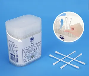 제조 업체 의료 과학 대나무 원료 면봉 대나무 스틱 면봉 무료 샘플 면봉
