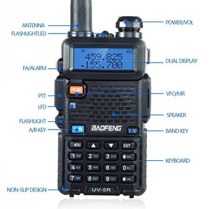 Walkie Talkie Baofeng UV 5R de 5W, <span class=keywords><strong>Radio</strong></span> CB Portátil de Doble Banda VHF UHF FM, Transceptor de <span class=keywords><strong>Radio</strong></span> Bidireccional UV82 <span class=keywords><strong>UV9R</strong></span> Plus - Product Image 4