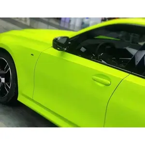 Bright fluorescent green new high-quality and non fading car clothing, high-end car film factory price