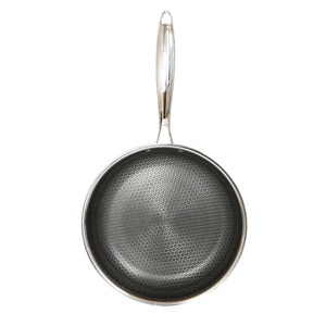 32cm Double-sided Dishwasher Safe 316 Tri-ply <strong>Stainless</strong> Steel Non-Stick <strong>Frying</strong> <strong>Pan</strong> With Glass Cover For Gas &amp; Induction Cookers - Product Image 3