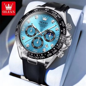   Reloj de Lujo para Hombre 2875, Reloj de Cuarzo, Resistente al Agua, Luminoso, de Primera Marca, con Fecha, Cronógrafo, Deportivo - Product Image 1